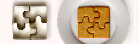 Puzzle cookie cutter metal, 9x9cm