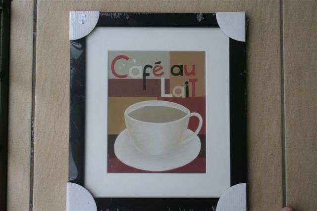 Framed Coffee Print 33x37cm, Was R150 now R60