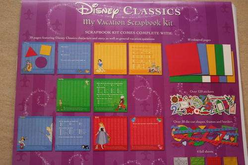 Disney Pixar Scrapbook Kit, over 180 pieces, PeterPan,Pinochio,SnowWhite etc