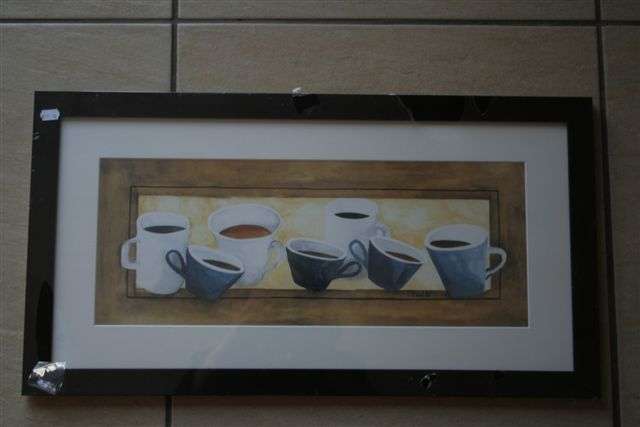 Framed Mugs print 33x63cm - Stunning Price R80