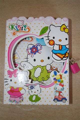 Hello Kitty Notebook with lock