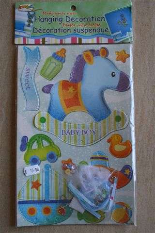 Make your own HANGING Decoration, for baby's room or a party, only  R8