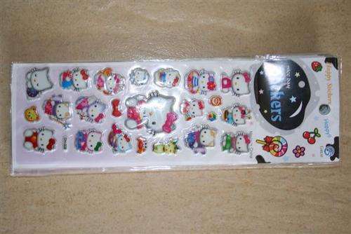 Hello kitty puffy stickers, Small