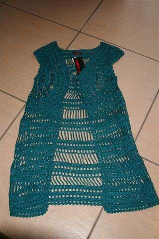 Purple Long Crochet Jacket, one size, Was R150 now R85