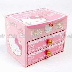 Wooden Hello kitty  jewellery box