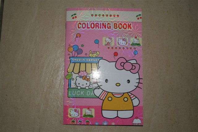 Hello Kitty Coloring book with stickers