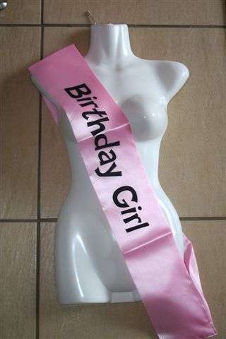 Birthday Girl sash