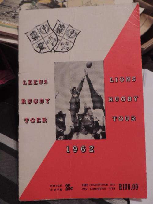 Lions Rugby Tour - 1962