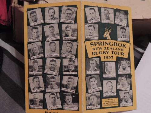 Springbok vs. New Zealand - Rugby Tour 1937