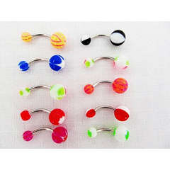 Belly rings 10 styles will vairy 1 each different in each bulk pack