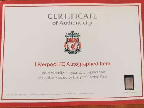 OFFICIAL LIVERPOOL SIGNED BALL. - 1st Team