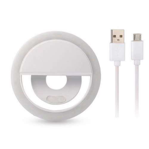Rechargable LED selfie ring light