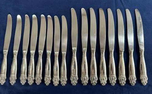 T.H. MARTHINSEN (NORWAY) 57 PIECE `VIDAR` PATTERN EPNS CUTLERY SET - CIRCA 1960`S