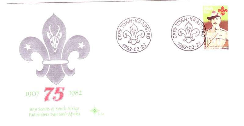 RSA - F.D.C 1982 75 Years Boys Scouts of SA