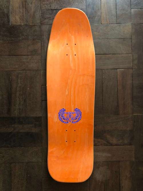 Bam Margera Heart Collection Signed Velvet Skateboard Deck