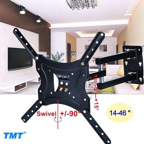 TV Wall Mount X-Shaped Bracket for 14" to 46" Flat Screen TVs | Swivels & Tilts