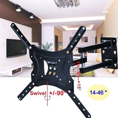 TV Wall Mount X-Shaped Bracket for 14" to 46" Flat Screen TVs