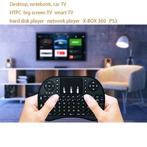 Mini Wireless Keyboard with Mouse & Touchpad For Smart TV, Laptop, Android TV Box, PS3