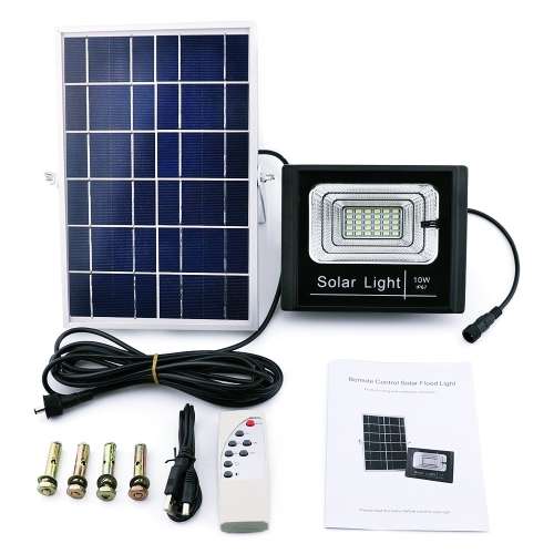 10W Ultra Bright Solar Powered Floodlight with Remote Control 
