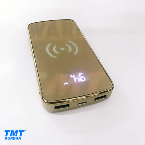 Stylish Mirror Finish Qi Wireless Charger + 10 000mAh Powerbank | 3 Colors Available