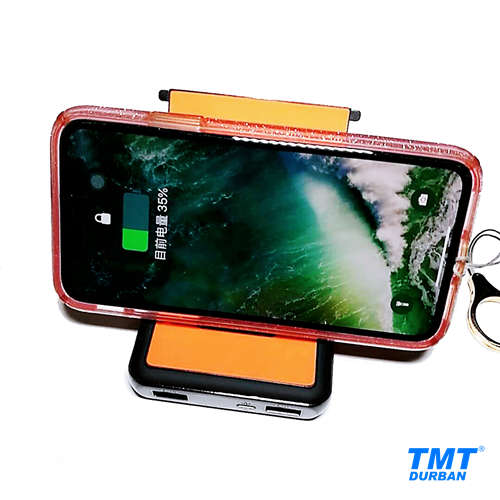 Qi Wireless Charger + 12 000mAh Powerbank with 2 USB Slots + 1 Type C Slot