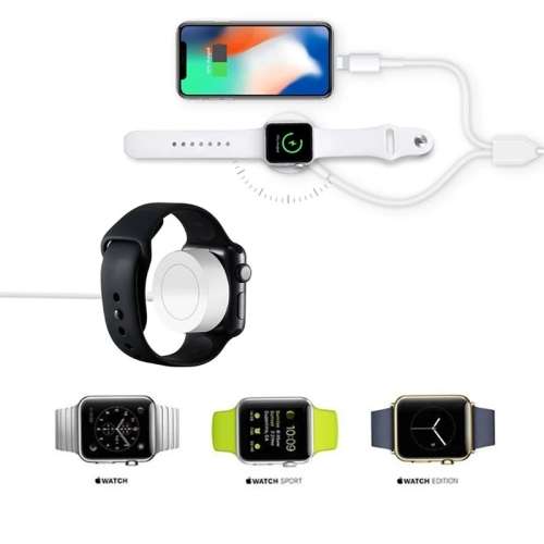 3 in 1 Wireless Charger Stand For IOS - Black