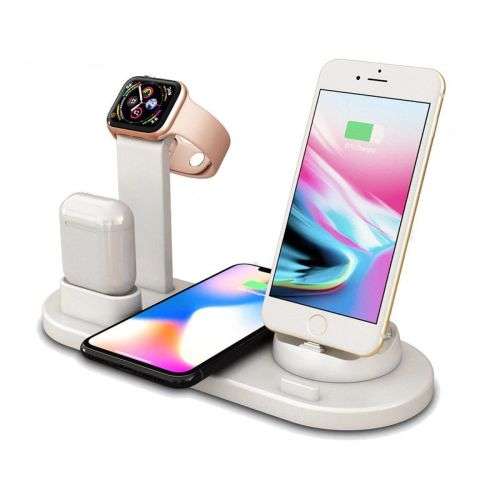 3 in 1 Wireless Charger Stand For IOS - Black