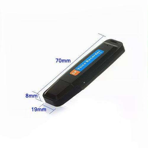 Digital Audio Voice Recorder USB Flash Drive with Micro SD Card Slot