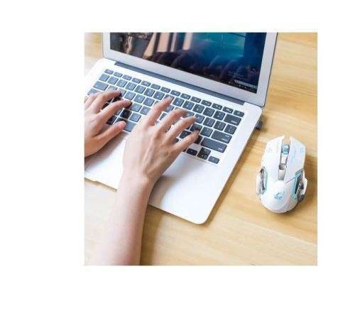 G8 Rechargeable Wireless Silent LED Backlit Gaming Mouse White