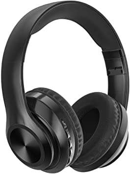 P68 Bluetooth Foldable Rechargeable Wireless Headphones Black