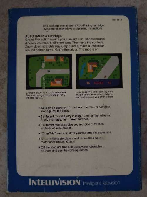 Auto Racing : Intellivision