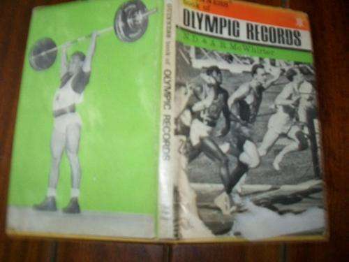 ND & AR MC WHIRTER - GUINESS BOOK OLYMPIC RECORDS 1964 ILLUS  1ST  ED SMALL  HARDBACK WITH DUSTCOVER