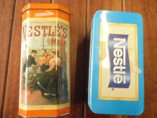 TWO NESTLE VINTAGE  COLLECTORS TINS