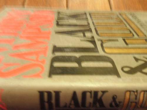 ANTHONY SAMPSON - BLACK & GOLD -  1987 ED. FIRST Hodder & Stoughton  HARDBACK ED WITH DUSTCOVER