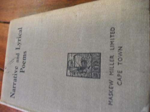 GODFREY BOBBINS -  ANTHOLOGY FOR SA SCHOOLS - NARRATIVE and LYRICAL