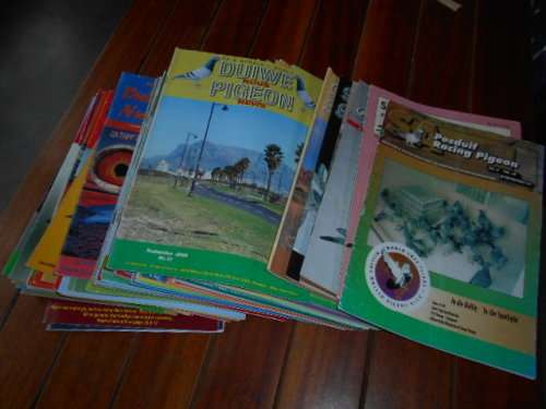 76 GEILLUSTREERDE  POSDUIF/PIGEON RACING MAGAZINES - 1977 - 2014 SUID-AFRIKAANSE POSDUIF-UNIE