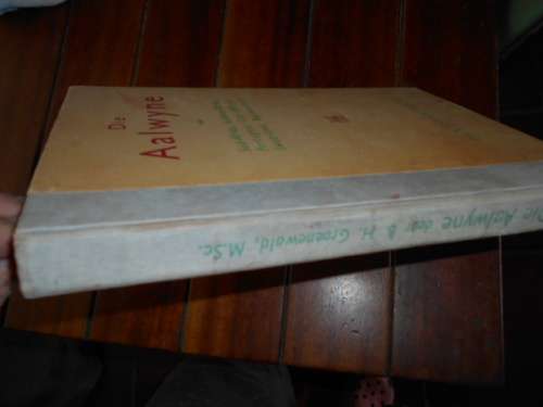 BH GROENEWALD - Die aalwyne van SA, (Aloe macuLatatae) SWA, O-AFRI, Swazil, Basoetoland 1941 hardeb