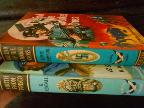 2 SEAGULL BOOKS - E JOHNSON  - END CROOKED CROSS and SOUTH FROM FRISCO - KENDALL