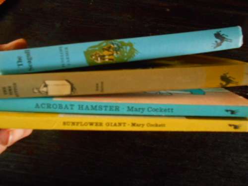4 ANTELOPE BOOKS - SUNFLOWER GIANT, ACROBAT HAMSTER, SEAGULL,, TIME BUTTON