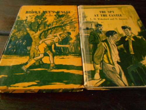 LH WAKEFORD and N JARMEY - TWO ADVENTURE BOOKS - JUNGLE and THE SPY AT THE CASTLE
