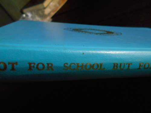 Thomson, D.H. NOT FOR SCHOOL BUT FOR LIFE. Rondebosch Cape St Cyprian`s   autographed