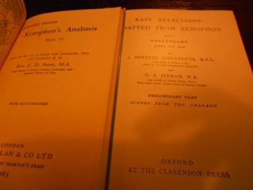 TWO SMALL XENOPHON (GREEK) BOOKS - Elementary classics and Oxford easy selections