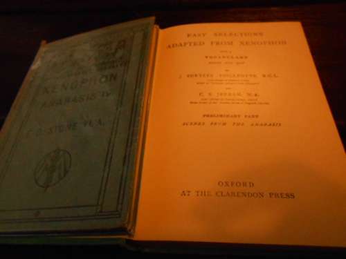 TWO SMALL XENOPHON (GREEK) BOOKS - Elementary classics and Oxford easy selections
