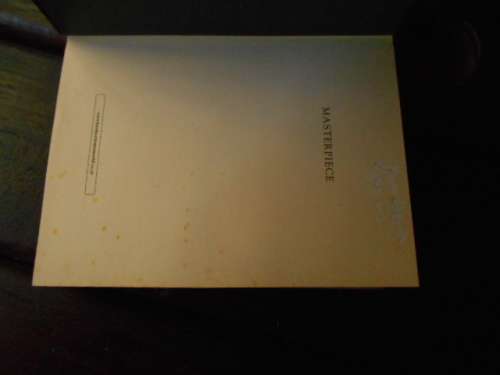 MIRANDA GLOVER - MASTERPIECE - Bantam Press hardback with dustcover 2005