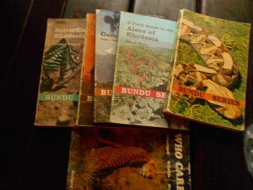 5 BUNDU SERIES -  ALOES, GEMMOLOGY, WILD MAMMALS, BUTTERFLIES, SNAKES RHODESIA SOFTBACKS