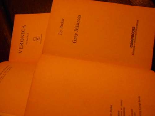 TWO SOFTBACK JOY PACKER BOOKS  -   VERONICA    and GREY MISTRESS