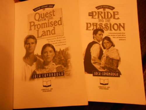 2 JACK CAVANAUGH - AFRICAN COVENANT SERIES  PRIDE + PASSION  and QUEST PROMISED LAND