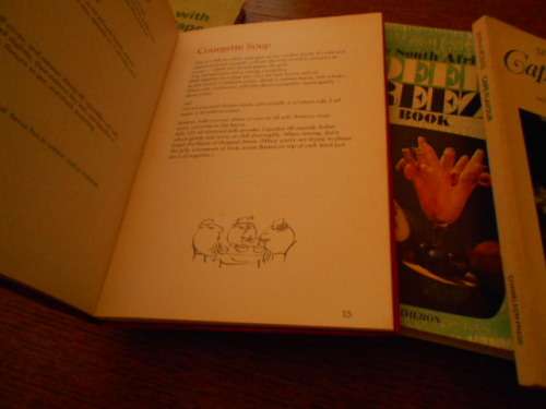 6  S A COOK BOOKS  - SPYS and DRANK, CAPEWINES, BESTENAGEREG, DEEPFREEZE,  CAPEFLAVOUR