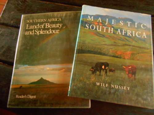 Majestic South Africa by Wilf Nussey and Land of Beauty and Splendour TV Bulpin  two picture  hardba