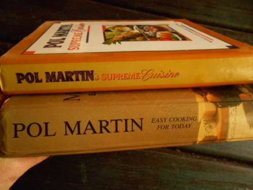 POL MARTIN TWO BOOKS SUPREME CUISINE  & EASY COOKING TODAY WITH NUTRITIONAL DATA ILLUS STEP BY STEP
